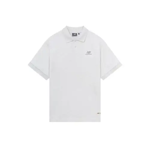 New Balance Polo Shirt Men's Light Gray