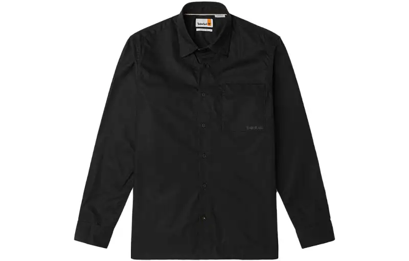 Timberland Shirts Men's Black Lapel Moderate Shirt