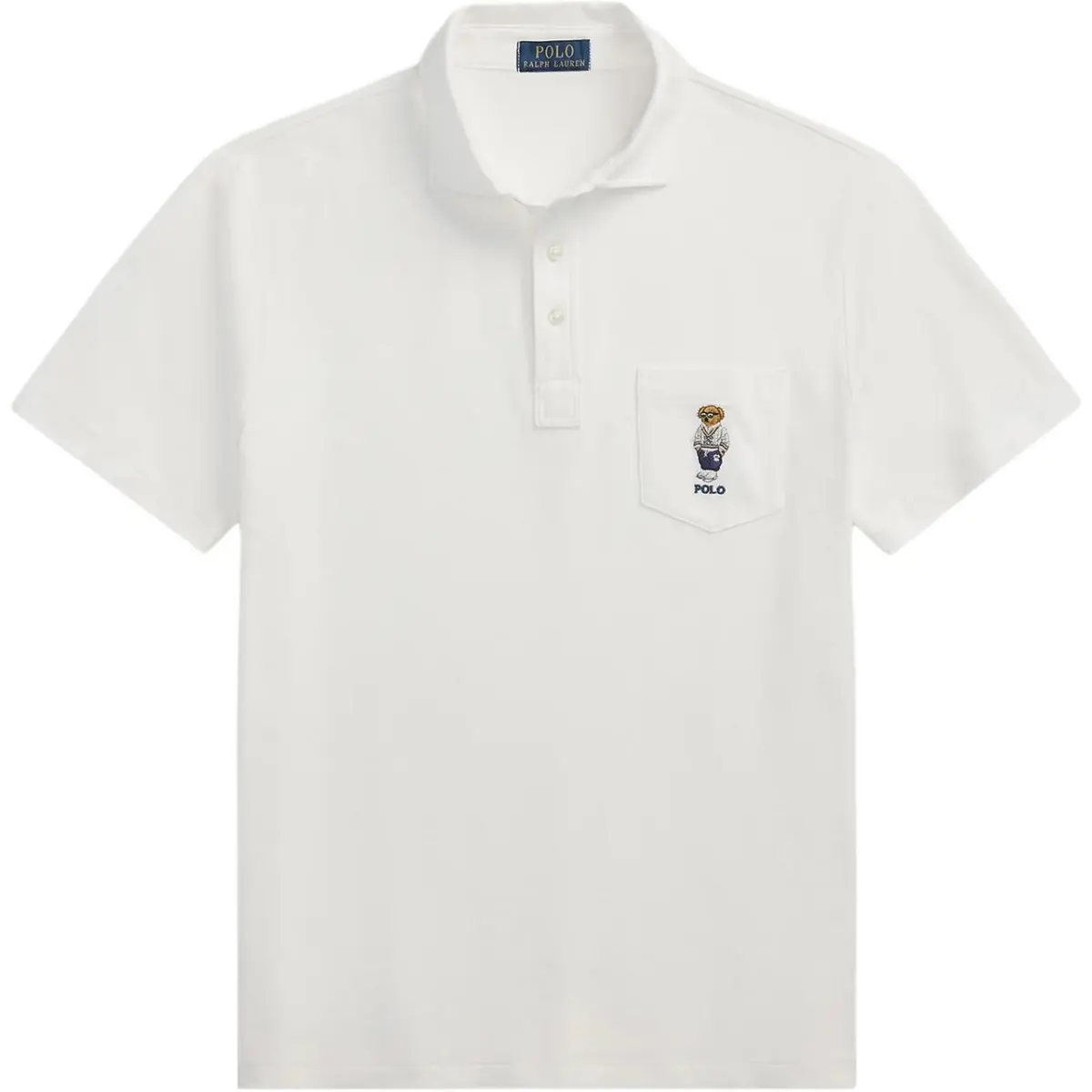 Polo Ralph Lauren Polo Bear Polo Shirt Custom Slim Fit Men's White