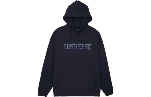 Converse Sweatshirts Men's Black Hooded Moderate Regular