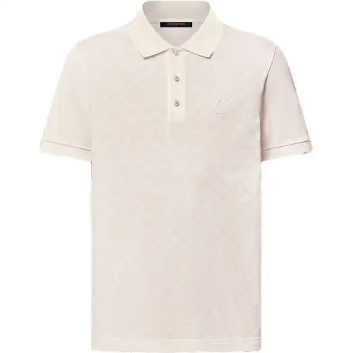 Lv Damier Signature Polo Shirt
