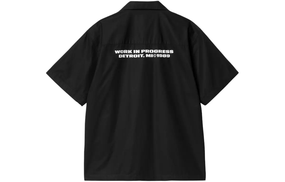 Carhartt WIP SS24 S/S Link Script Shirt Men's Black