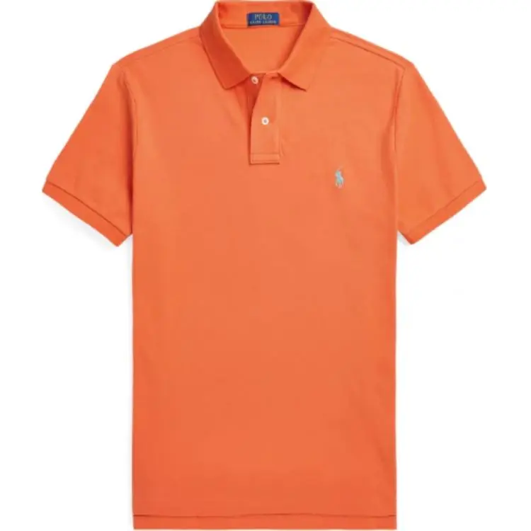 Polo Ralph Lauren Polo Shirt Custom Slim Fit Men's Orange