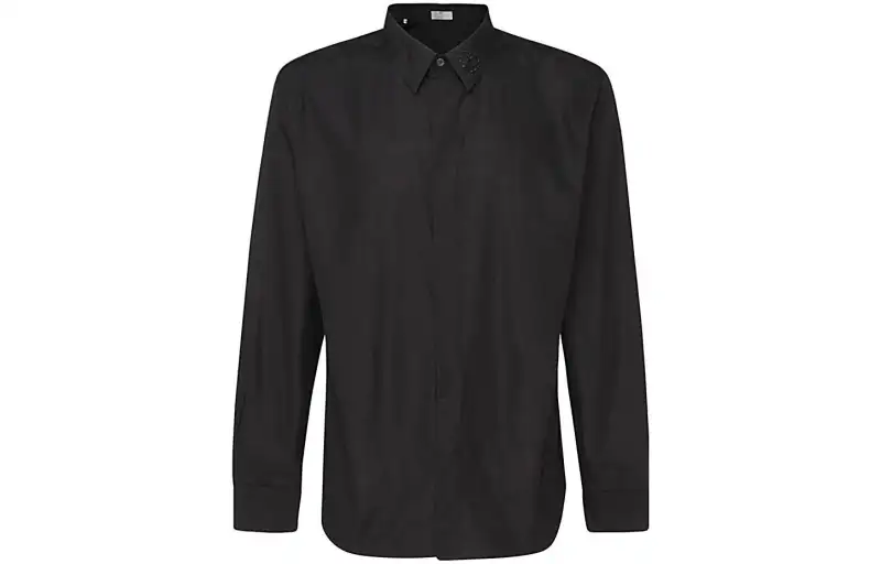 DIOR Quarterly New Products Shirts Men's Black Lapel Moderate Other