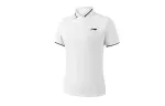 Li Ning Polo Shirts Men's White Polo Collar Thin Other