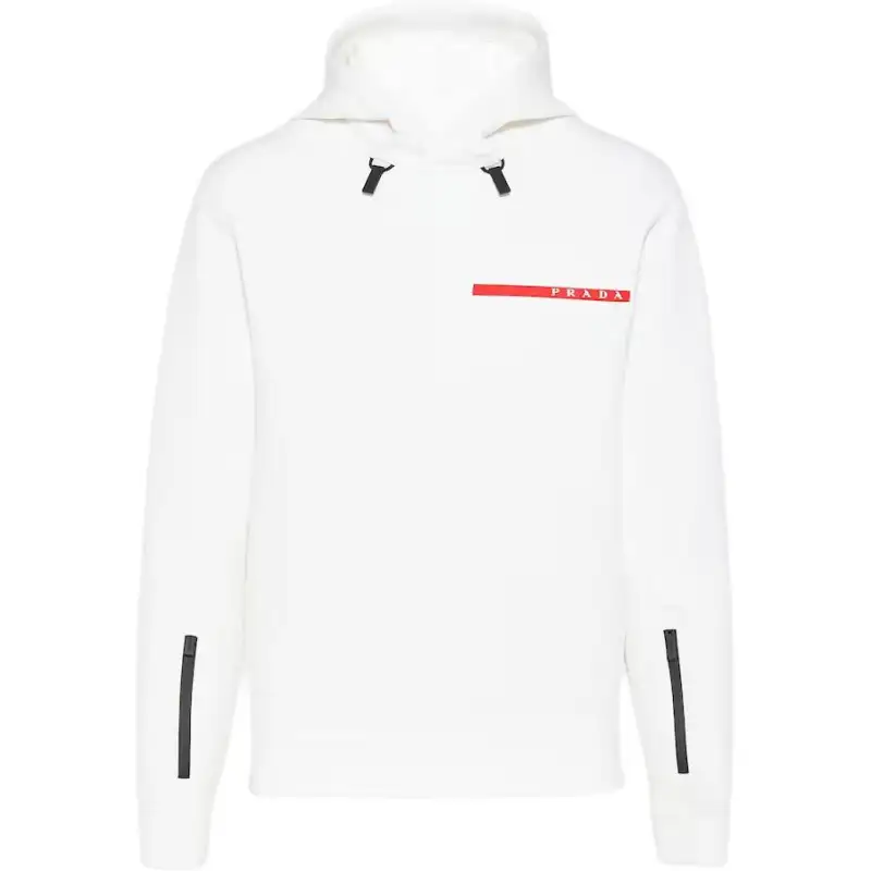 PRADA Sweatshirts Men's White Hooded Moderate Other