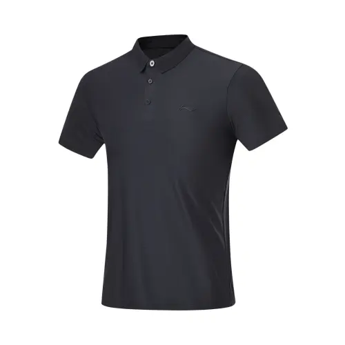 Li Ning Fitness Series Polo Shirt Men's Black