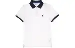Timberland Polo Shirts Men's White Polo Collar Moderate Straight Fit