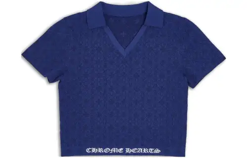 Chrome Hearts SS23 Polo Shirt Unisex Blue