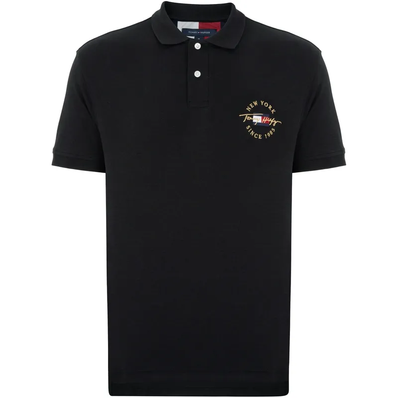 Tommy Hilfiger Polo Shirt Men's Black