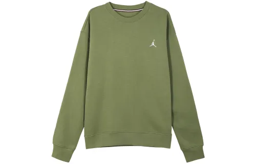 Jordan Sweatshirts Men's Green Crew Neck Moderate Regular