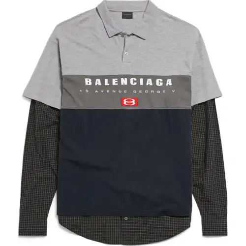 Balenciaga Polo Shirt Men's Gray