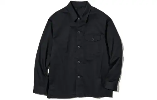 UNIQLO Shirts Men's Black Lapel Moderate Shirt
