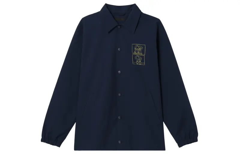 UNIQLO X Keith Haring Shirts Unisex Space Blue Pointed Collar Moderate Other