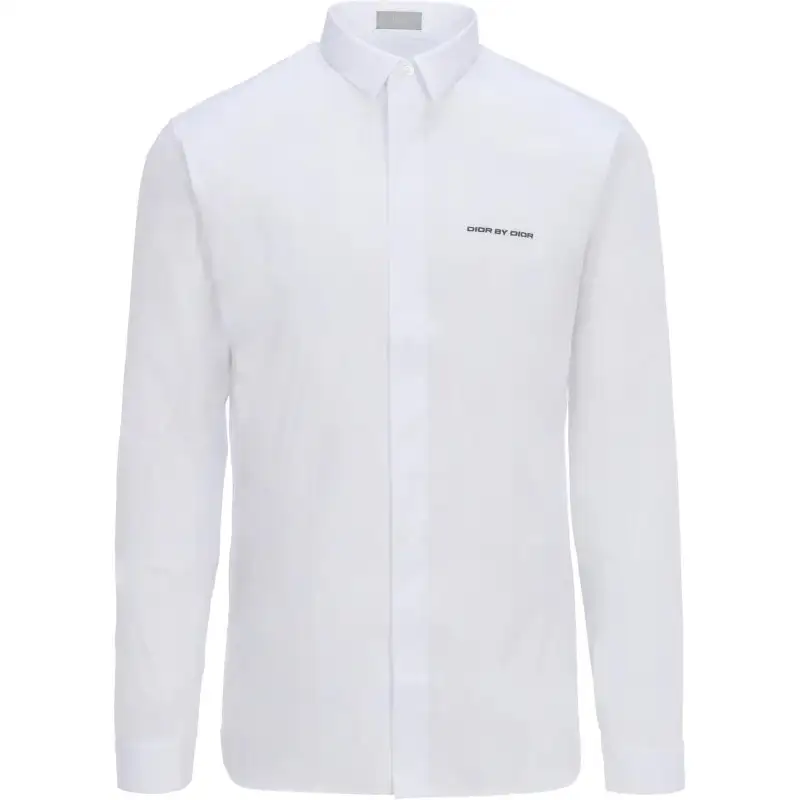DIOR Shirts Men's White Lapel Moderate Other