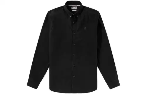 Timberland Shirts Men's Black Lapel Moderate Shirt