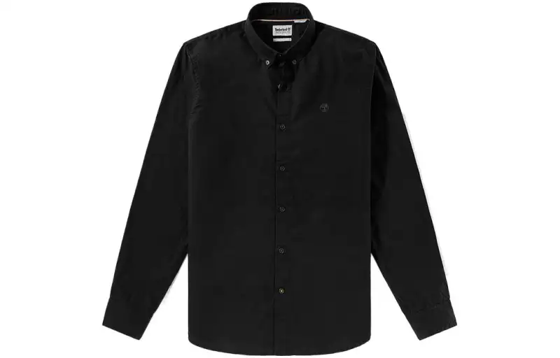 Timberland Shirts Men's Black Lapel Moderate Shirt