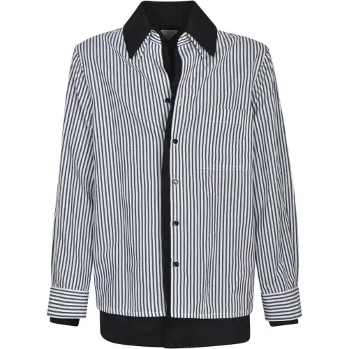 Bottega Veneta Double Layered Striped Shirt
