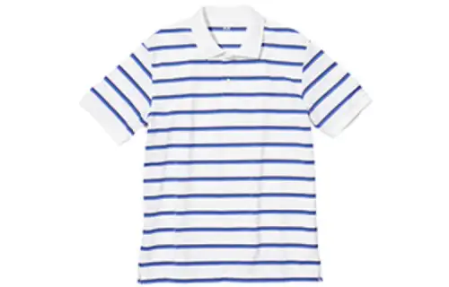 UNIQLO Polo Shirts Unisex White Polo Collar Thin Straight Fit