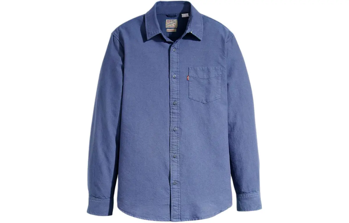 Levi's Shirts Men's Blue Moderate Straight Fit