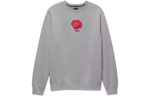 Vans Sweatshirts Men's Gray Crew Neck Moderate Regular