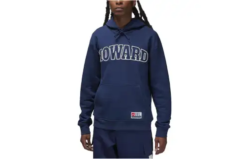 Jordan Sweatshirts Men's Blue Hooded Moderate Regular