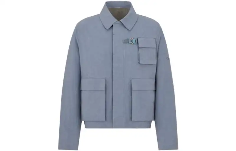 DIOR Shirts Men's Blue Lapel Moderate Other