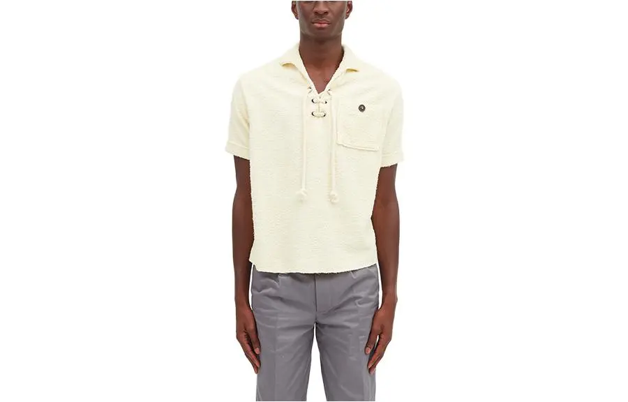 Maison Margiela Polo Shirt Unisex Ivory White