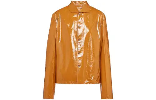 PRADA Shirts Men's Caramel Lapel Moderate Other