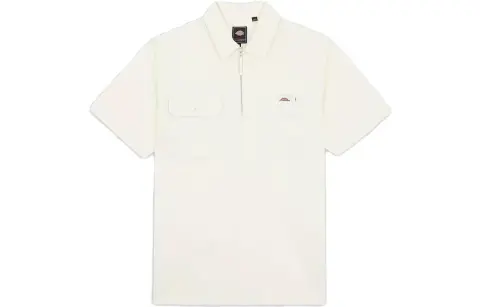 Dickies Shirts Men's White Pointed Collar Moderate Shirt
