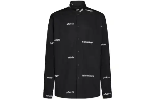 Balenciaga SS23 Shirt Regular Fit Men's Black