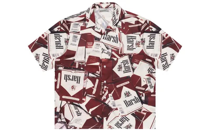 HARSH AND CRUEL Shirts Unisex Multicolor Pointed Collar Moderate Other