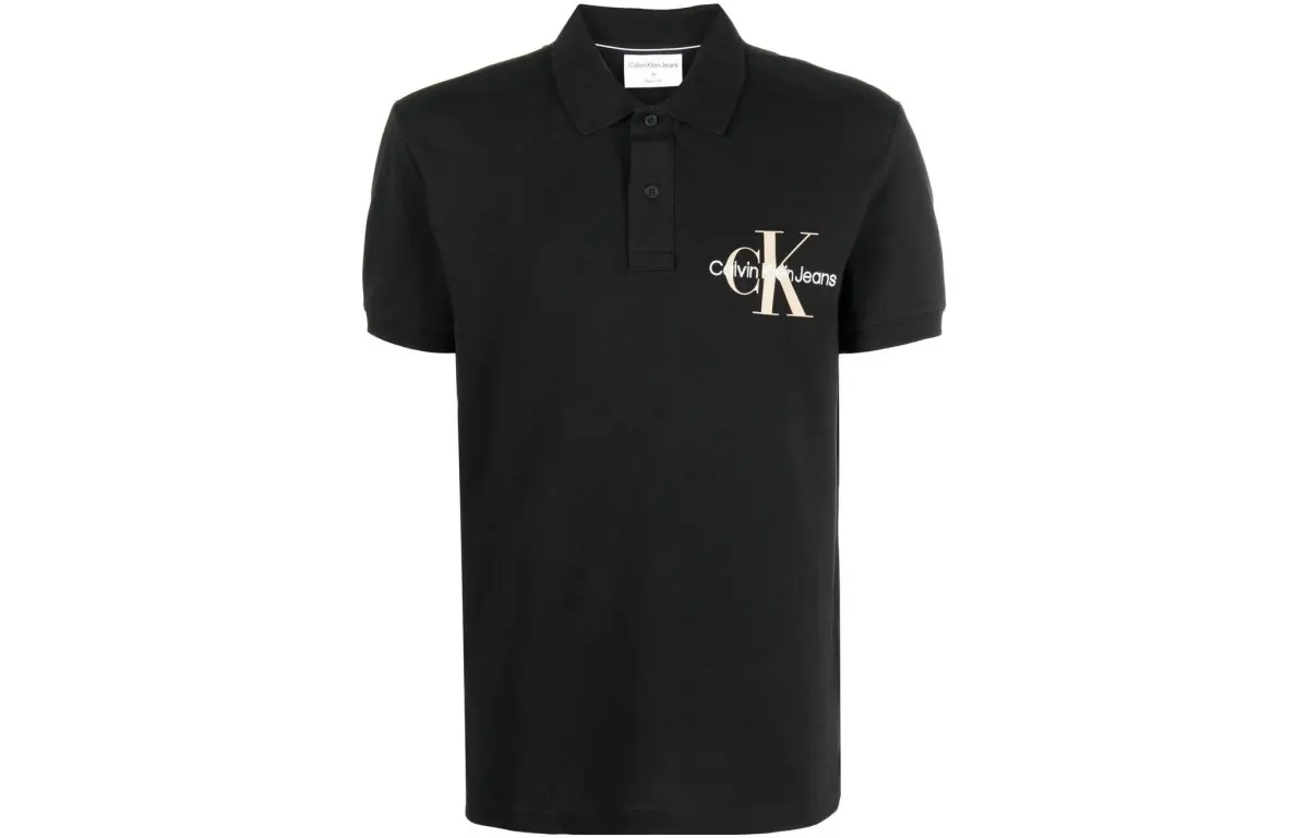 CALVIN KLEIN Polo Shirt Men's Black