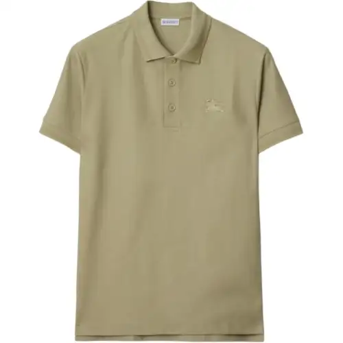 Burberry Logo Embroidered Short Sleeved Polo Shirt