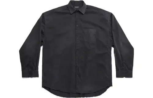 Balenciaga Shirt Loose Fit Men's Black