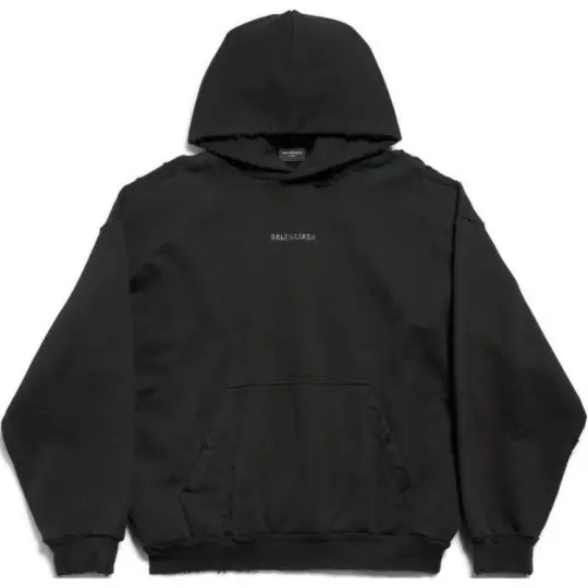Balenciaga Logo Printed Hoodie