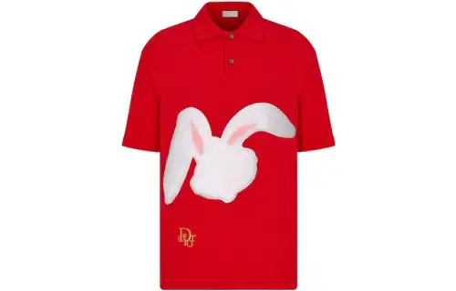 DIOR SS23 Chinese New Year Polo Shirt Men's Red