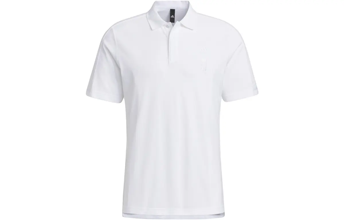 Adidas Polo Shirts Men's White Polo Collar Moderate Straight Fit