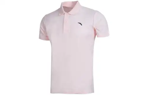 ANTA Polo Shirts Men's Honey Pink Polo Collar Moderate Straight Fit
