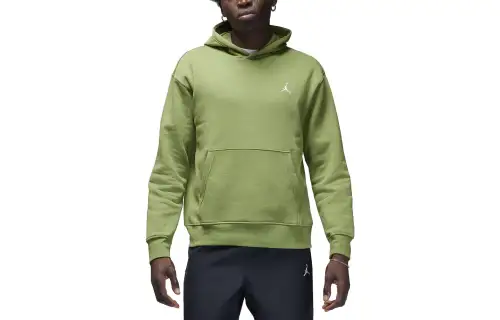 Jordan Sweatshirts Men's Green Hooded Moderate Regular