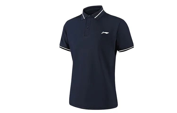Li Ning Polo Shirt Men's Navy Blue