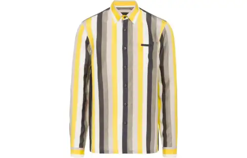 PRADA Shirts Men's Multicolor Wing Collar Moderate Other