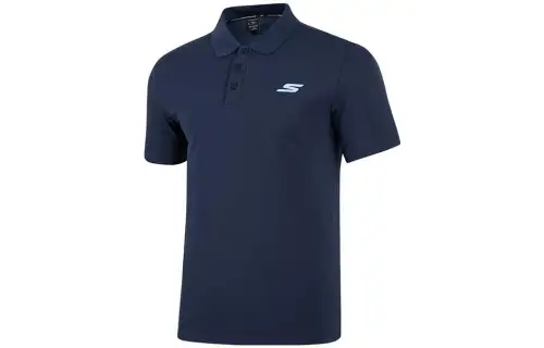 Skechers Sports Collection Polo Shirt Men's Marine Collegiate Blue