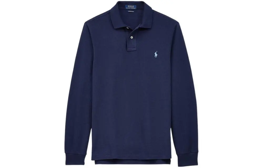 Polo Ralph Lauren Polo Shirt Custom Slim Fit Men's Marine Blue