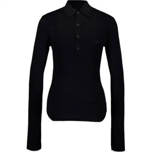 Balenciaga Long Sleeved Knit Polo Top
