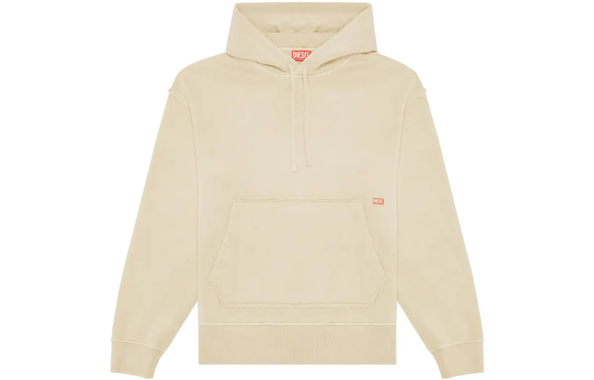DIESEL Sweatshirts Men's Khaki Hooded Moderate Regular