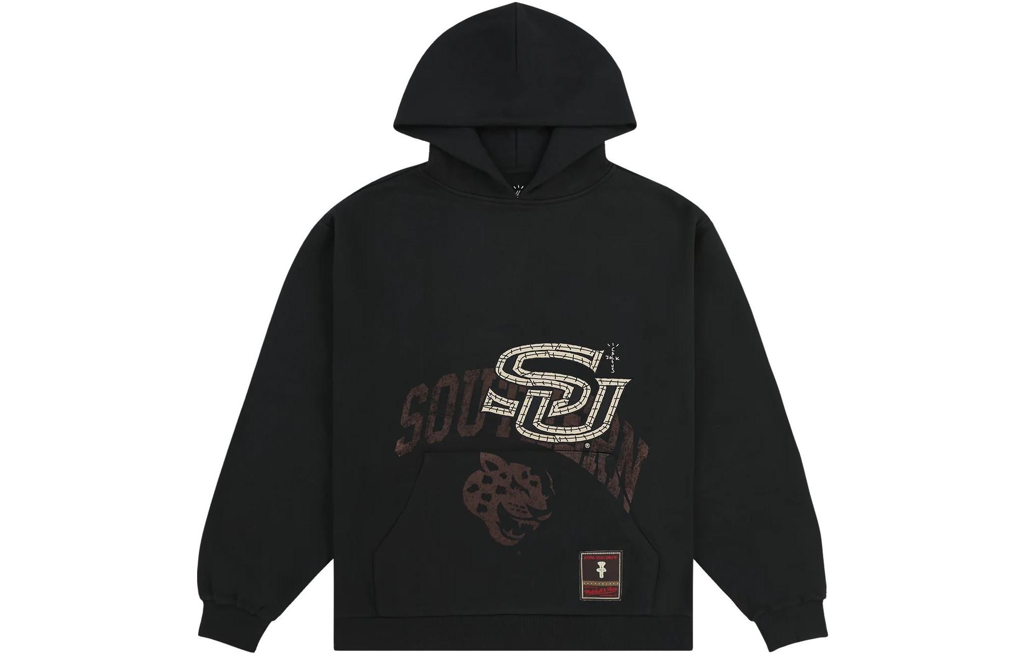 Худи Travis Scott × Mitchell & Ness (черное)
