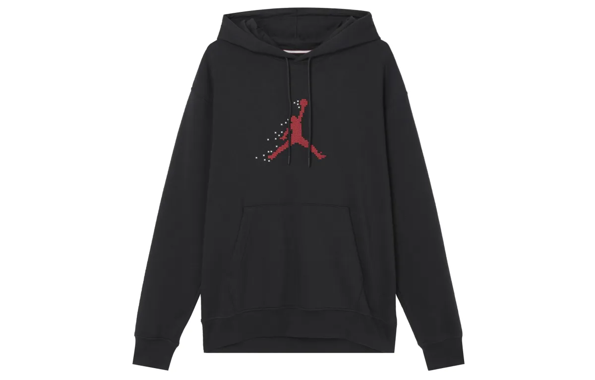 Jordan Sweatshirts Men's Black Hooded (Non-detachable) Moderate Regular