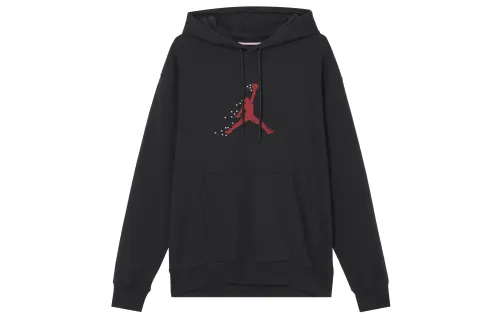 Jordan Sweatshirts Men's Black Hooded Non Detachable Moderate Regular