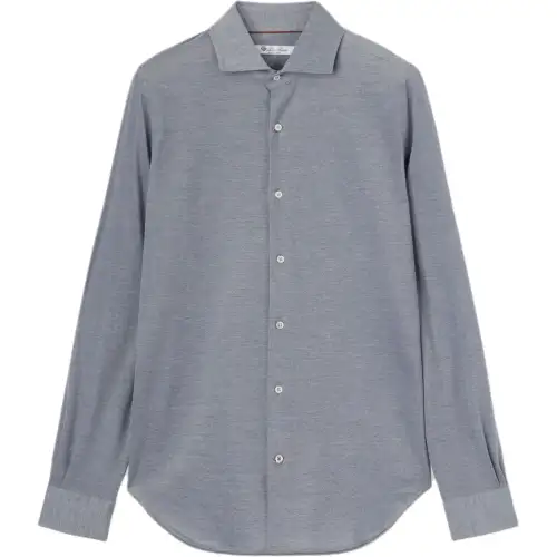 Loro Piana Shirt Men's Quartz Blue